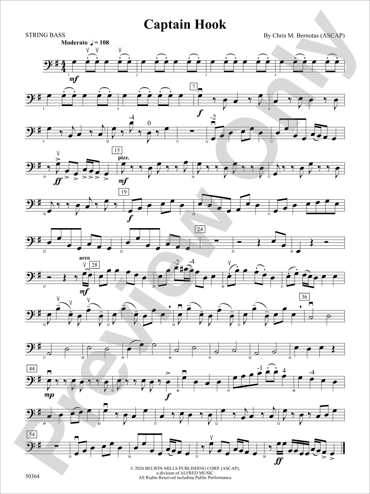 Captain Hook: String Bass