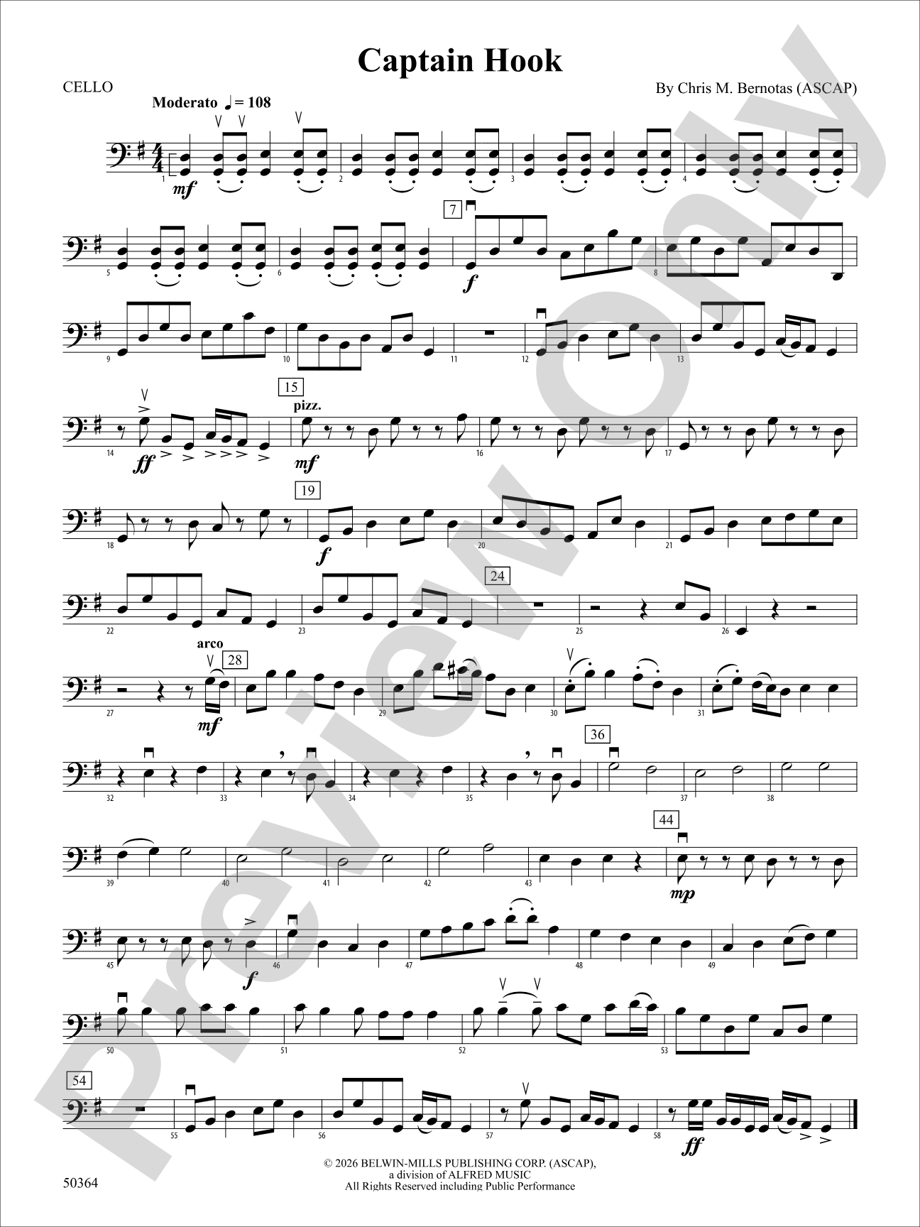 Captain Hook: Cello