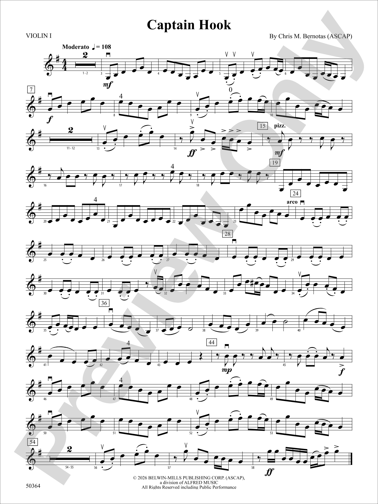 Captain Hook: 1st Violin