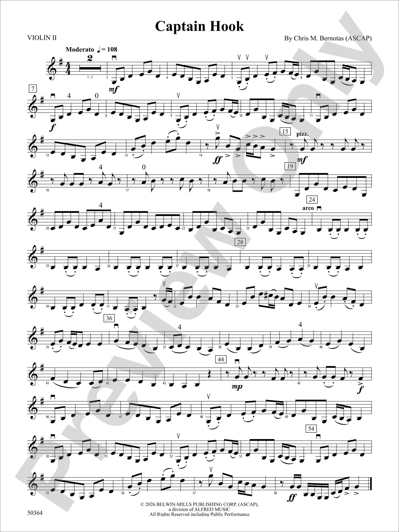 Captain Hook: 2nd Violin