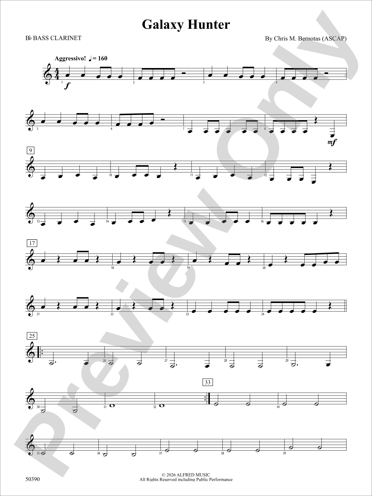 Galaxy Hunter: B-flat Bass Clarinet