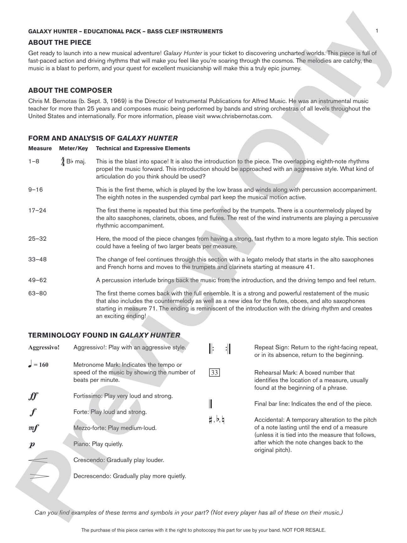 Galaxy Hunter: Bass Clef Educational Pack