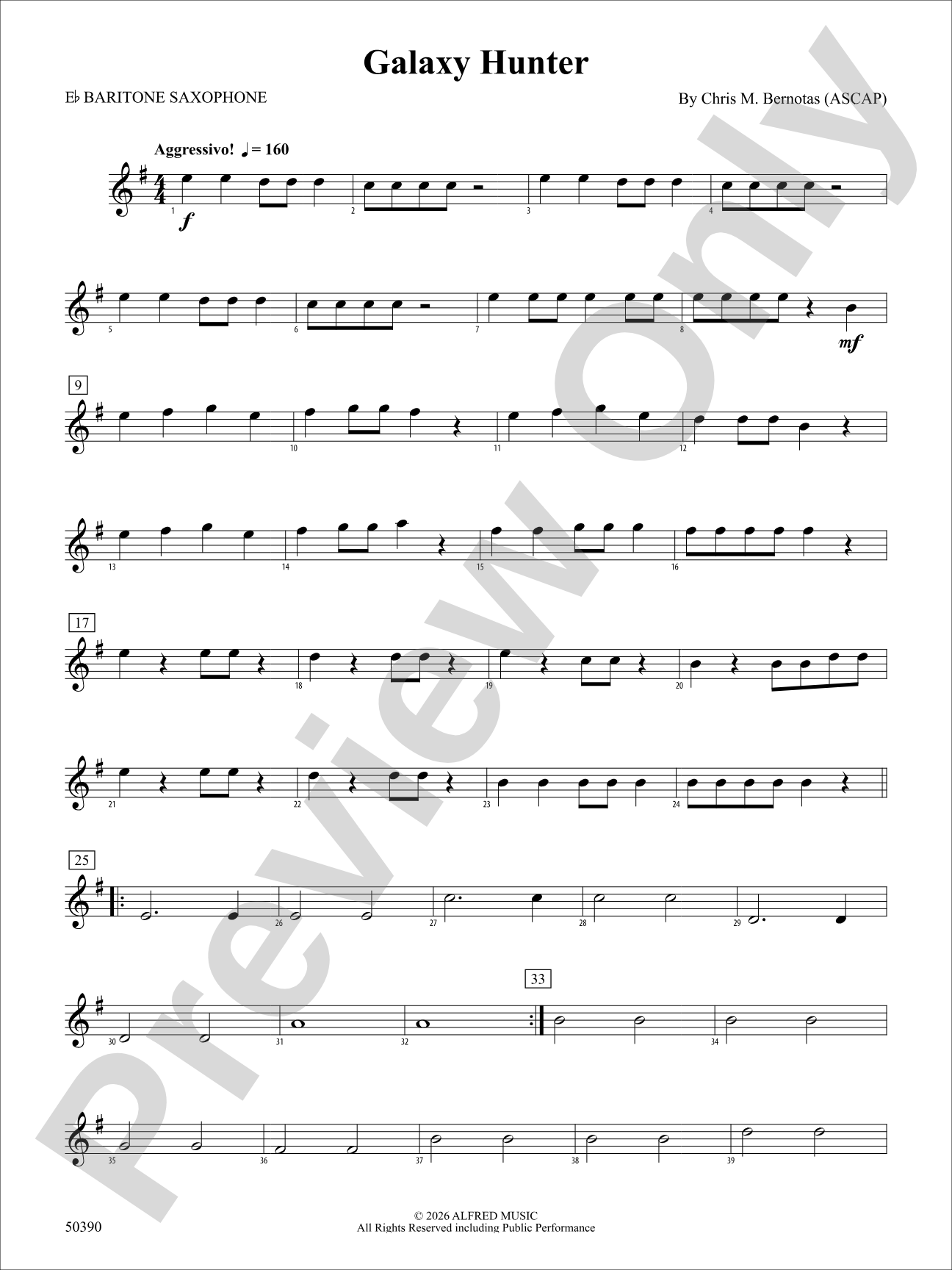 Galaxy Hunter: E-flat Baritone Saxophone
