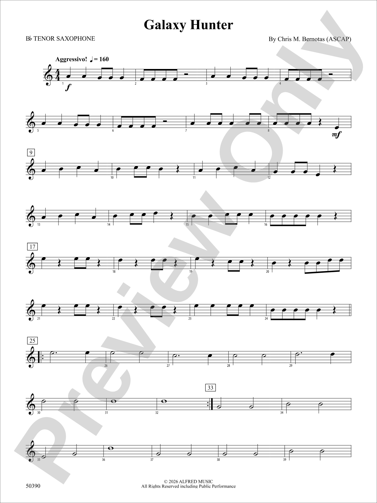 Galaxy Hunter: B-flat Tenor Saxophone