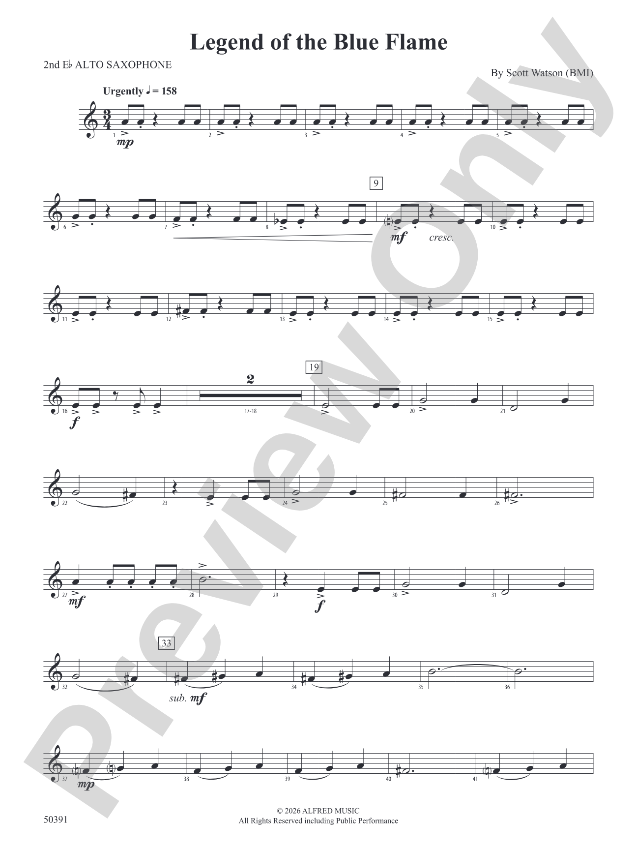 Legend of the Blue Flame: 2nd E-flat Alto Saxophone