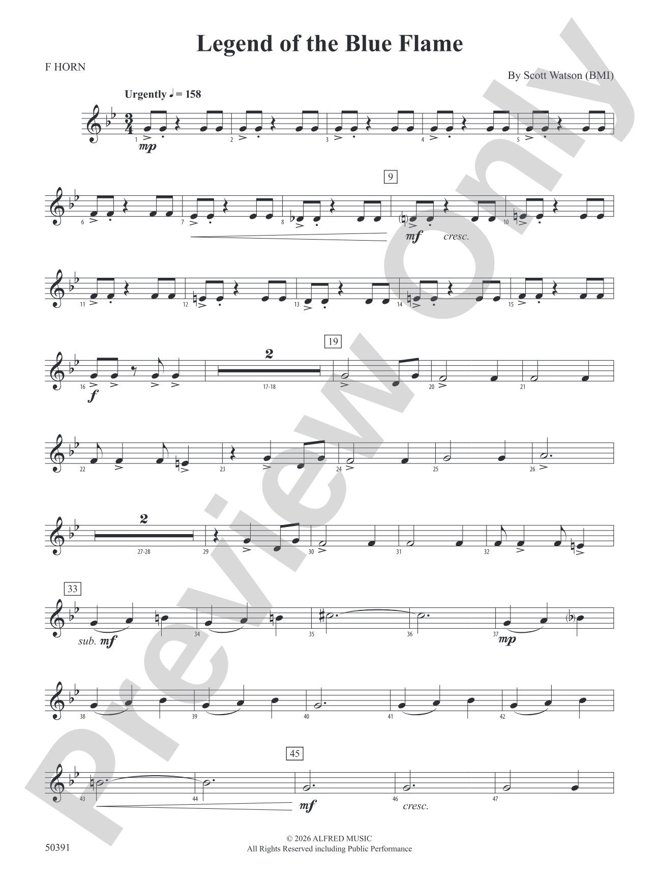 Legend of the Blue Flame: 1st F Horn