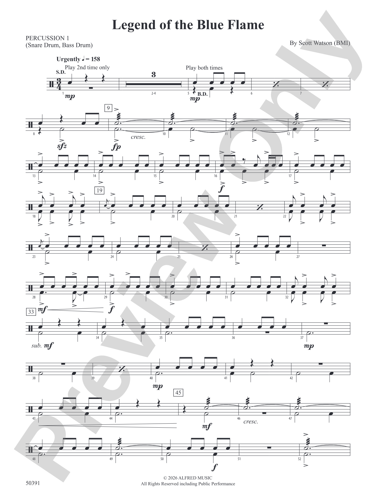 Legend of the Blue Flame: 1st Percussion