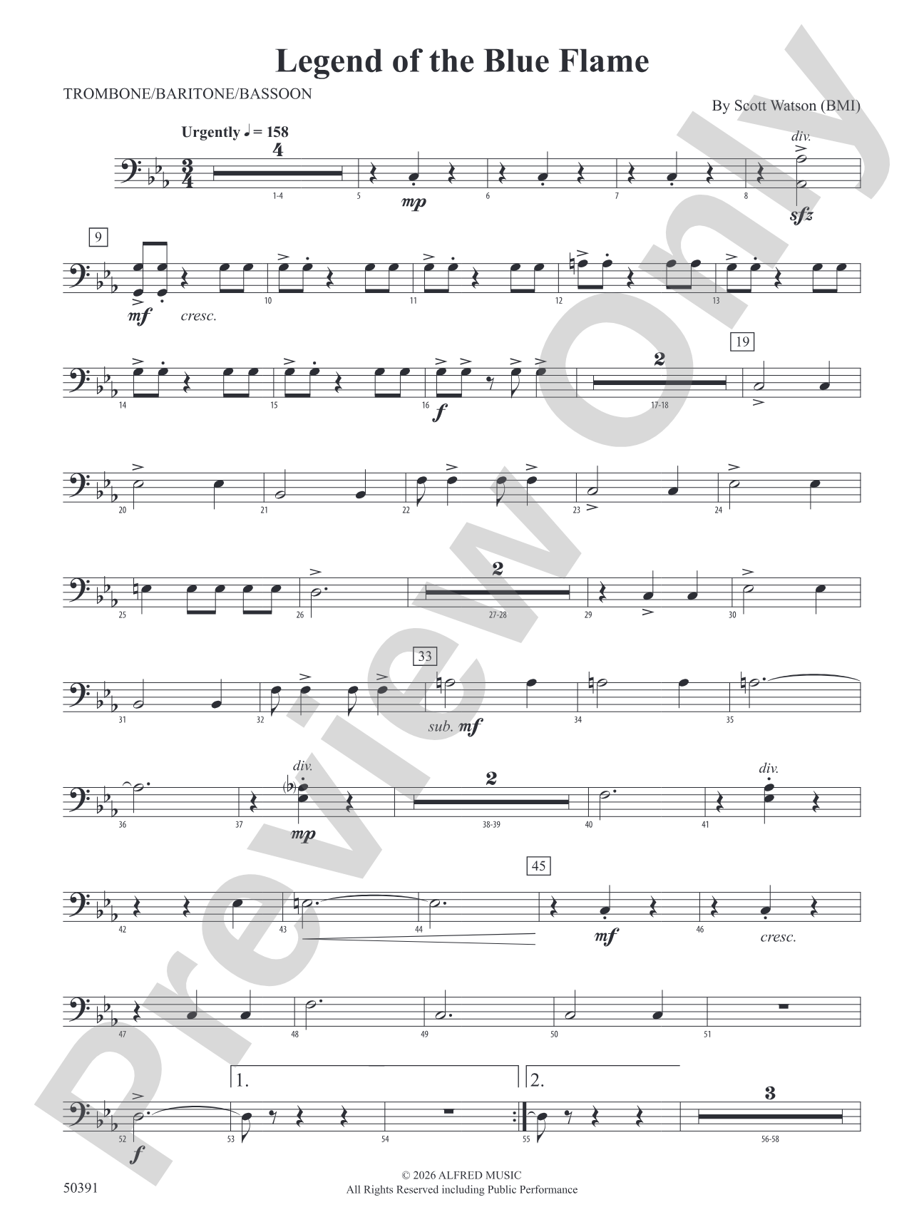 Legend of the Blue Flame: 1st Trombone