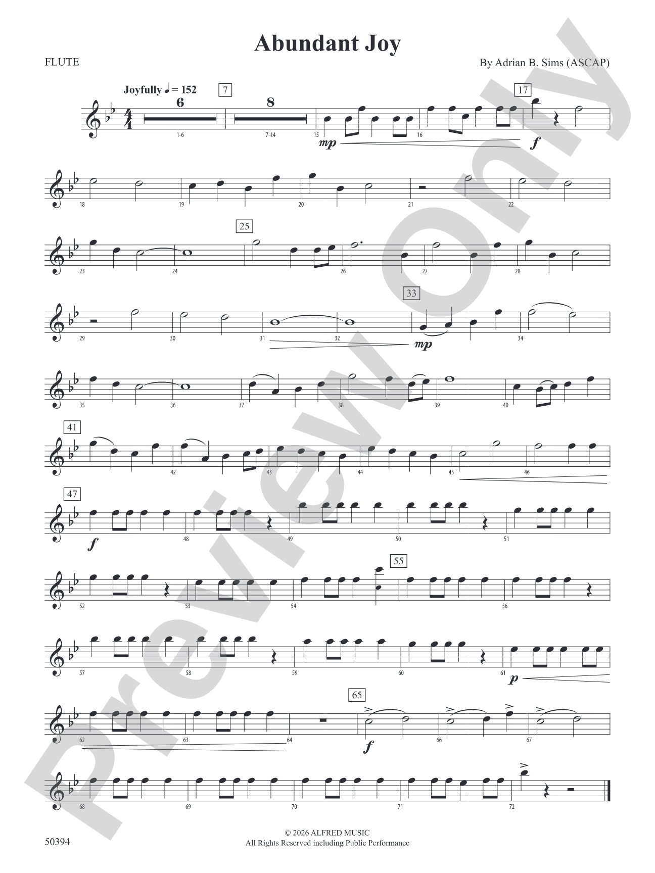 Abundant Joy: Flute