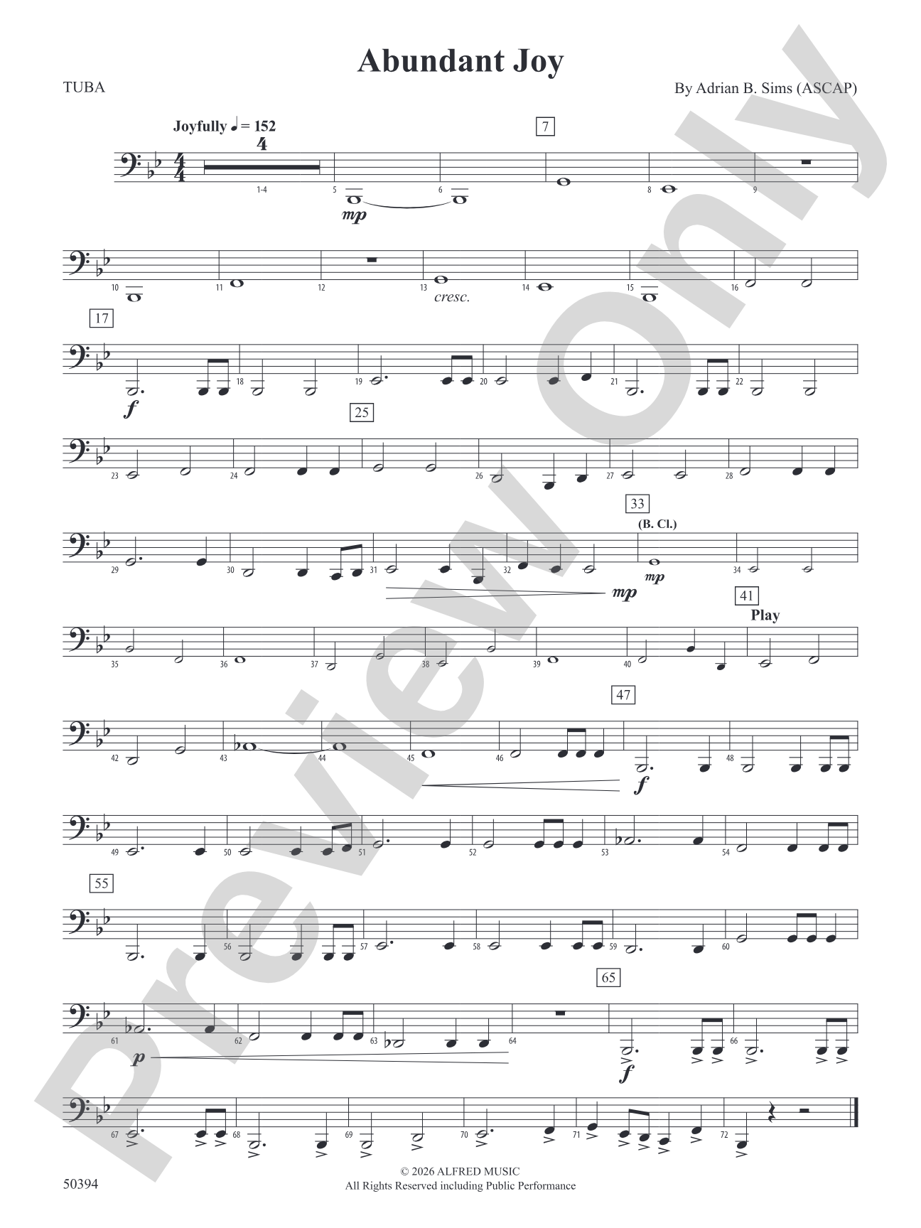 Abundant Joy: Tuba