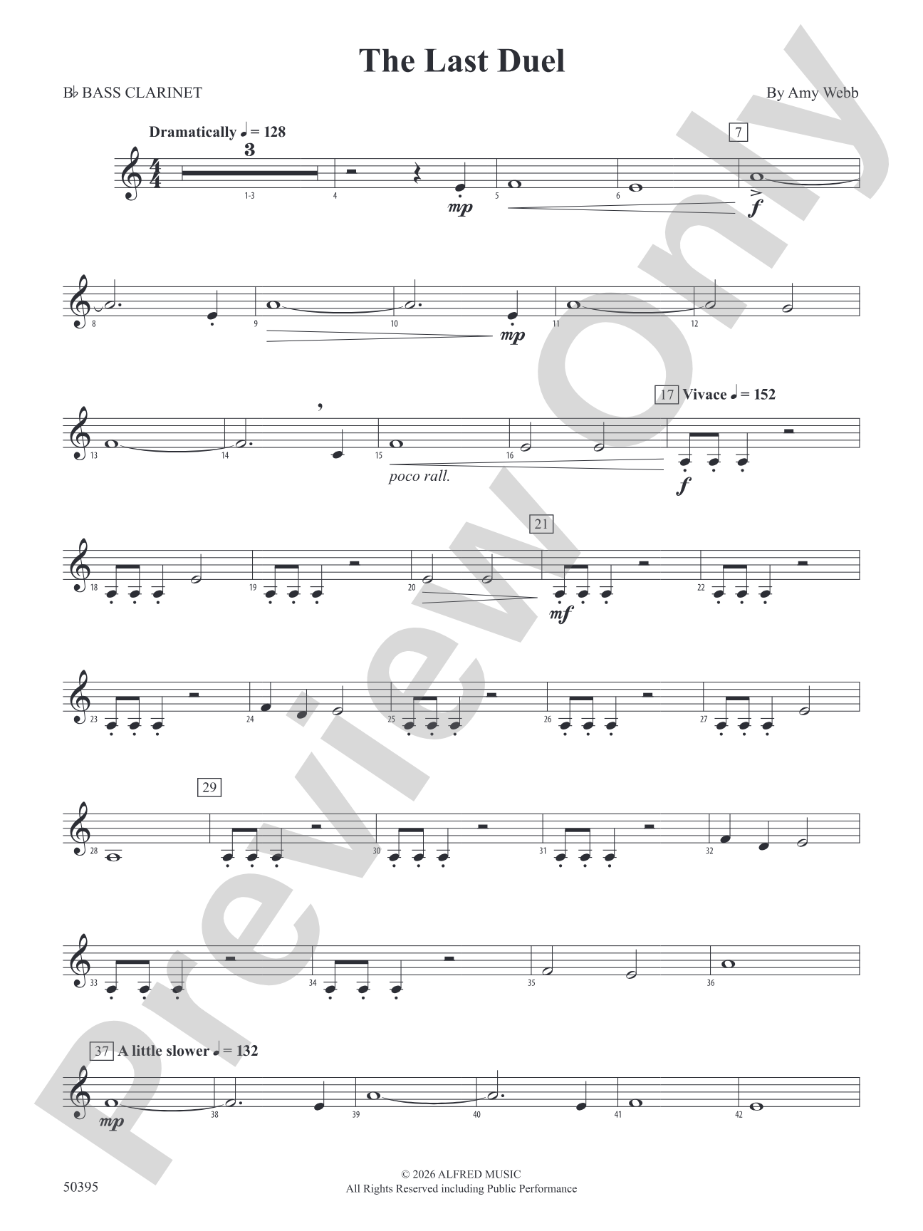 The Last Duel: B-flat Bass Clarinet