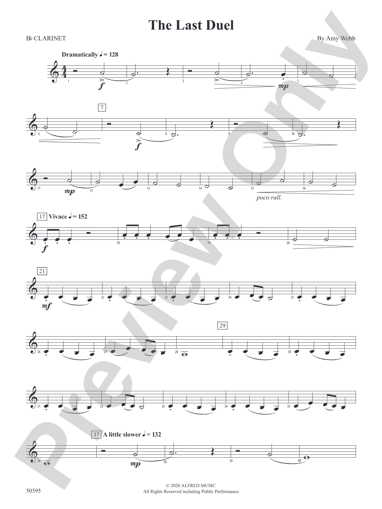 The Last Duel: 1st B-flat Clarinet
