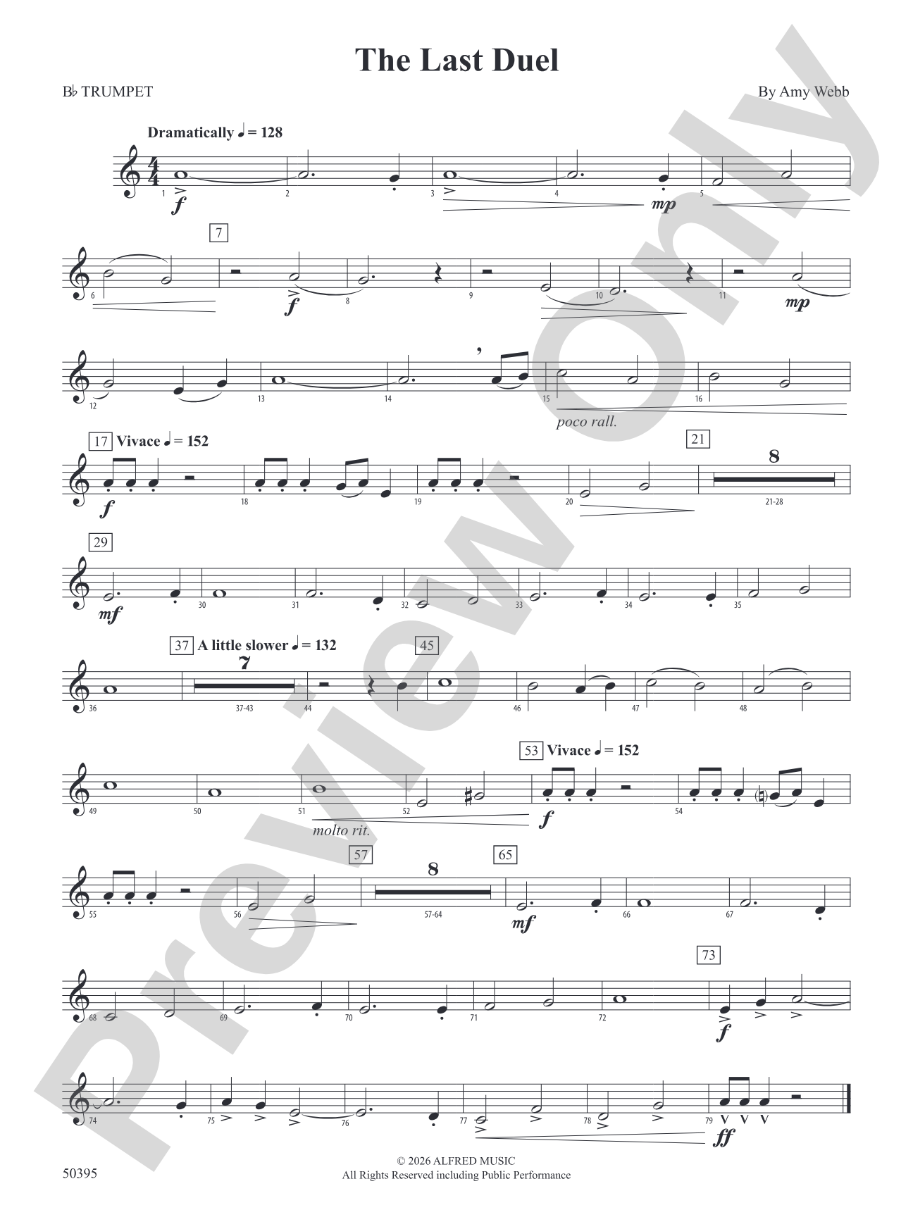 The Last Duel: 1st B-flat Trumpet