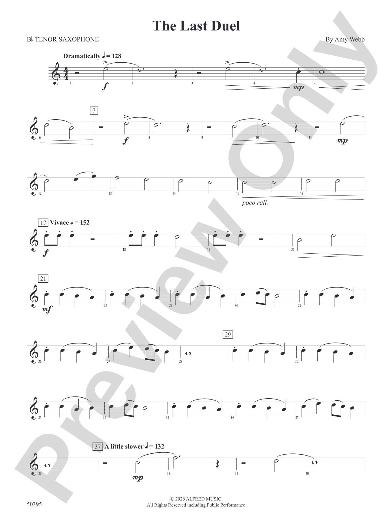 The Last Duel: B-flat Tenor Saxophone
