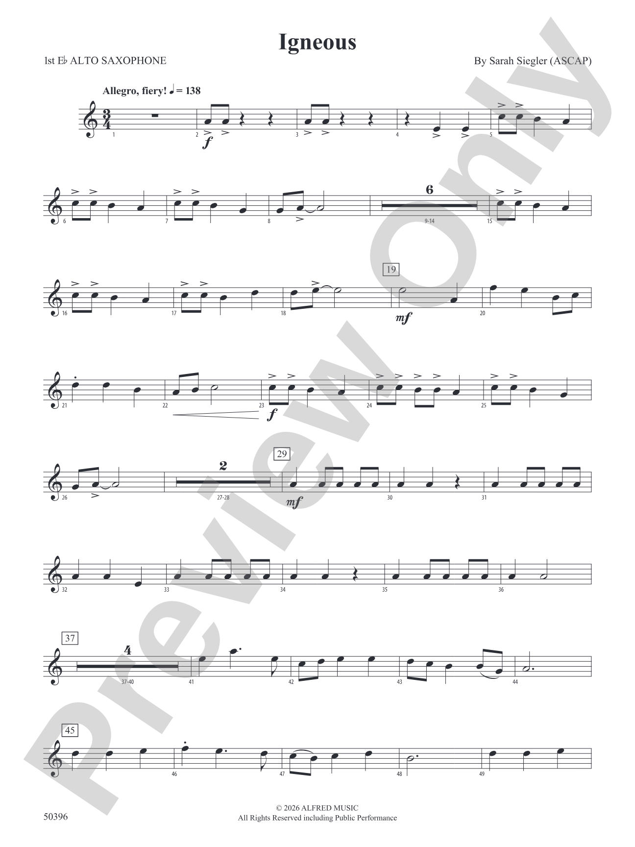 Igneous: E-flat Alto Saxophone