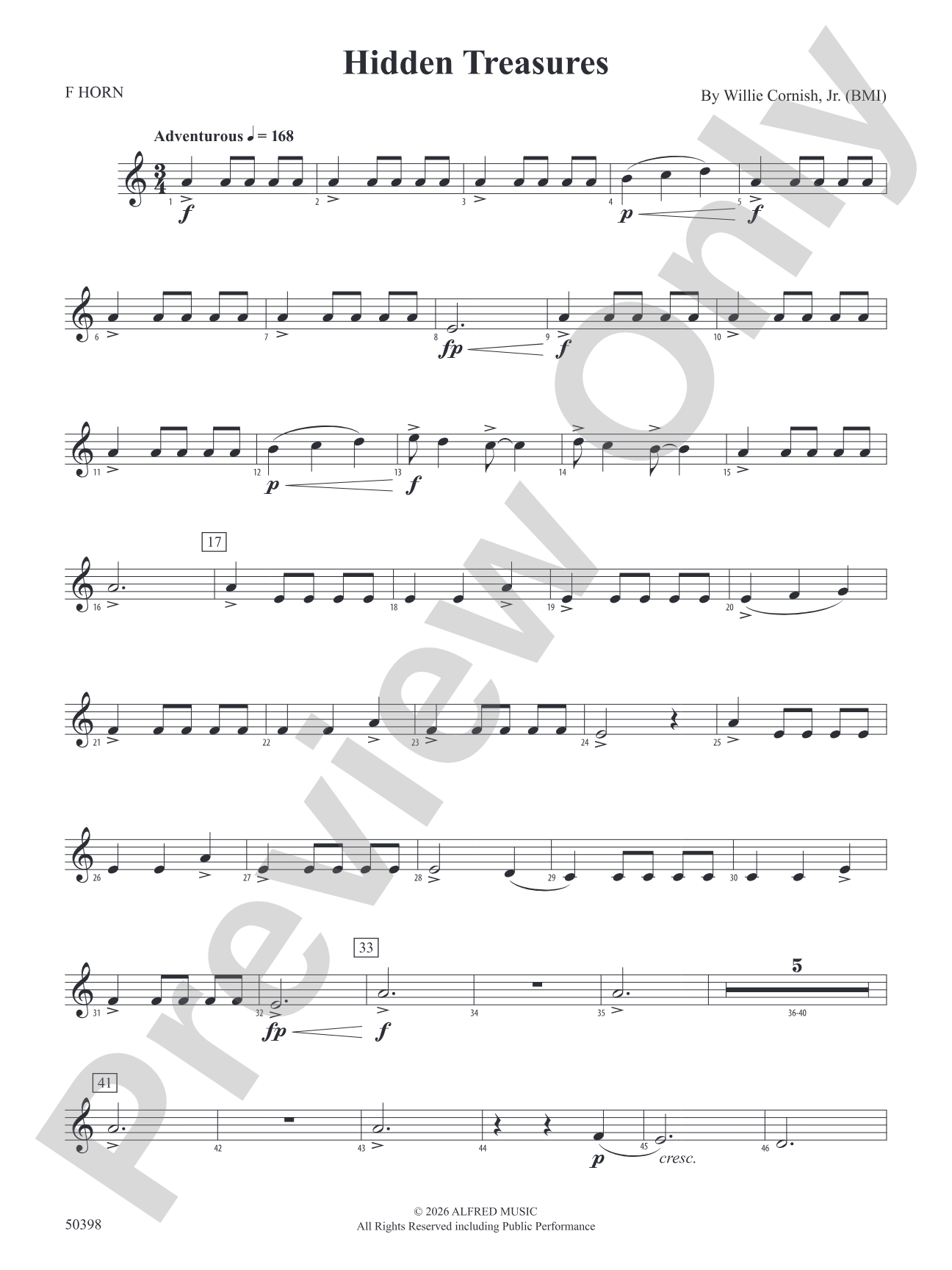Hidden Treasures: 1st F Horn