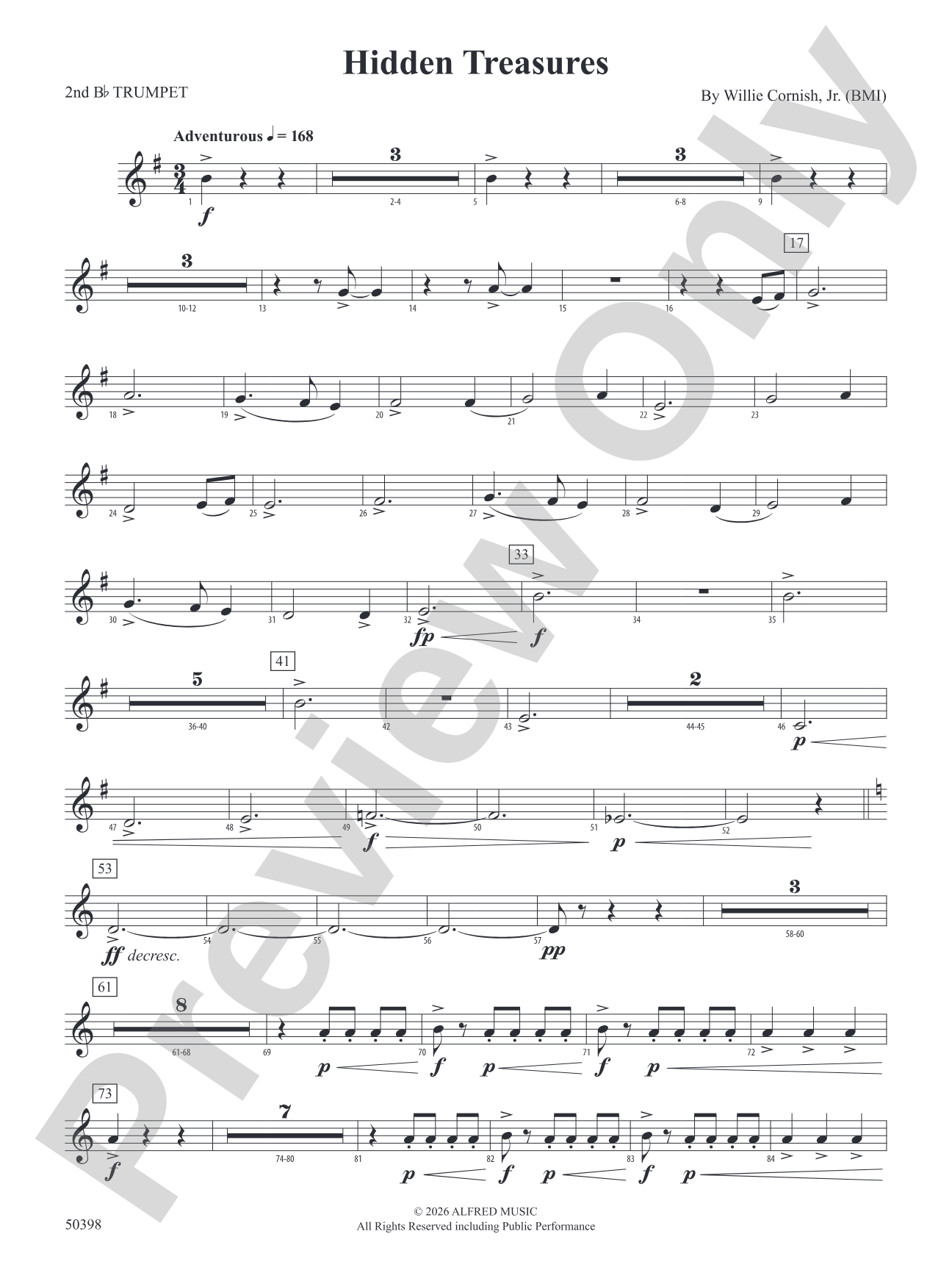 Hidden Treasures: 2nd B-flat Trumpet