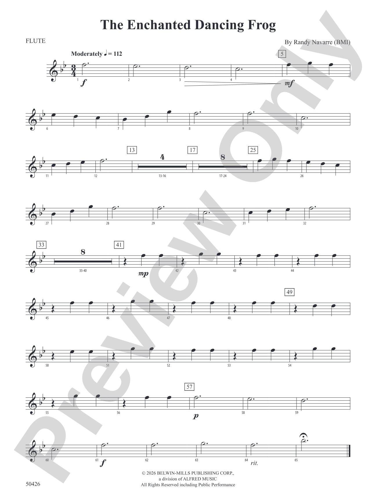 The Enchanted Dancing Frog: Flute