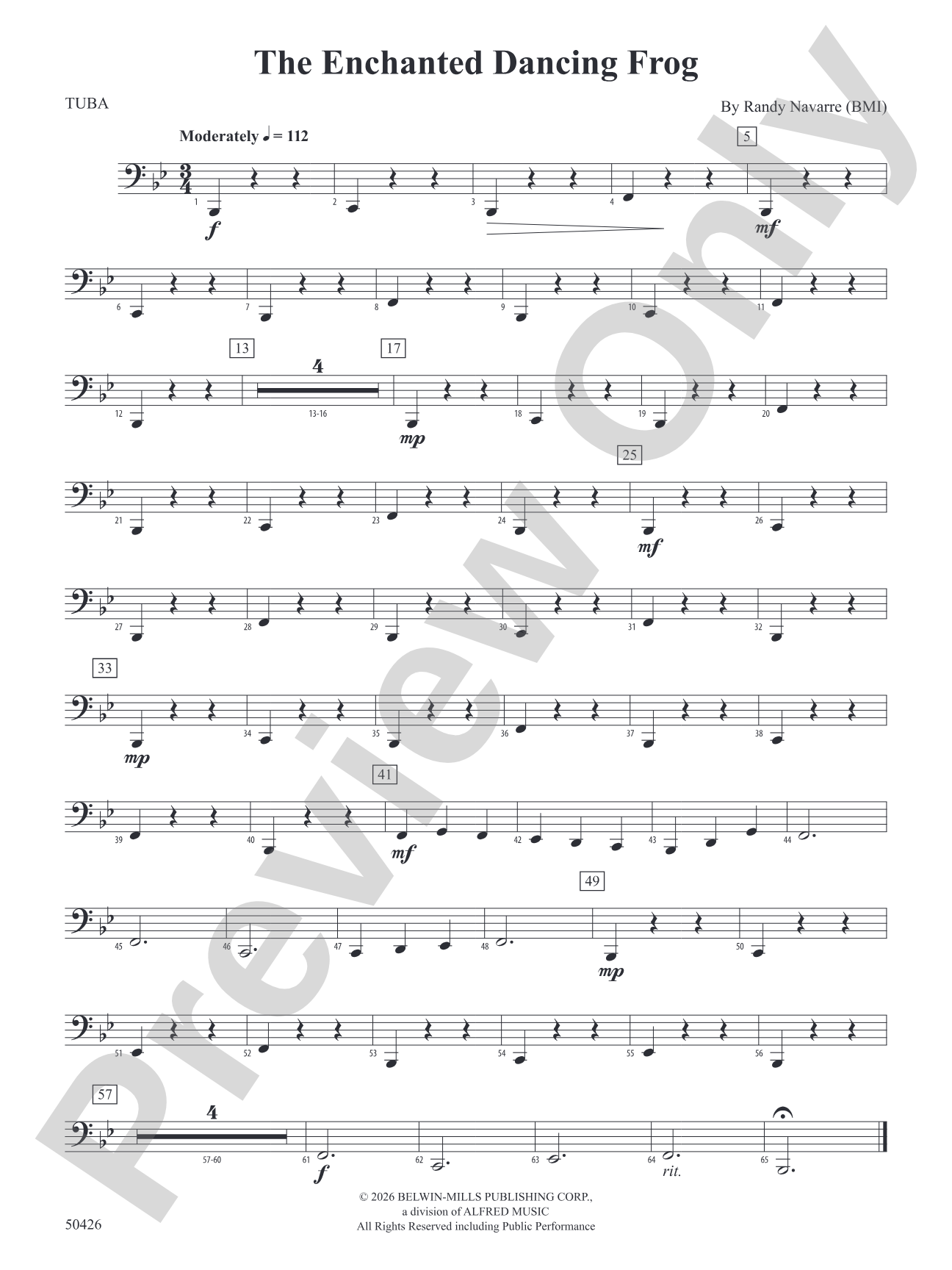 The Enchanted Dancing Frog: Tuba