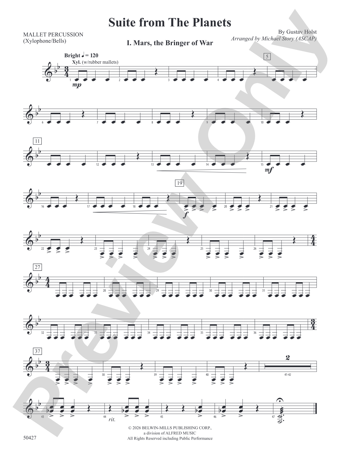 Suite from The Planets: Mallets