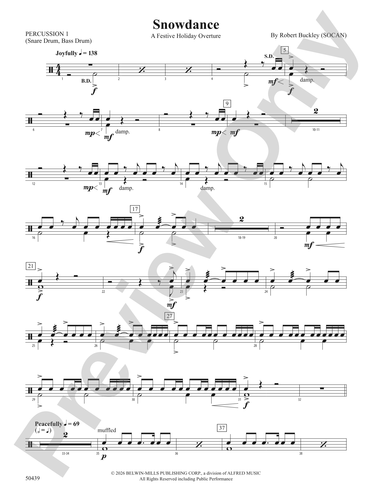 Snowdance: 1st Percussion