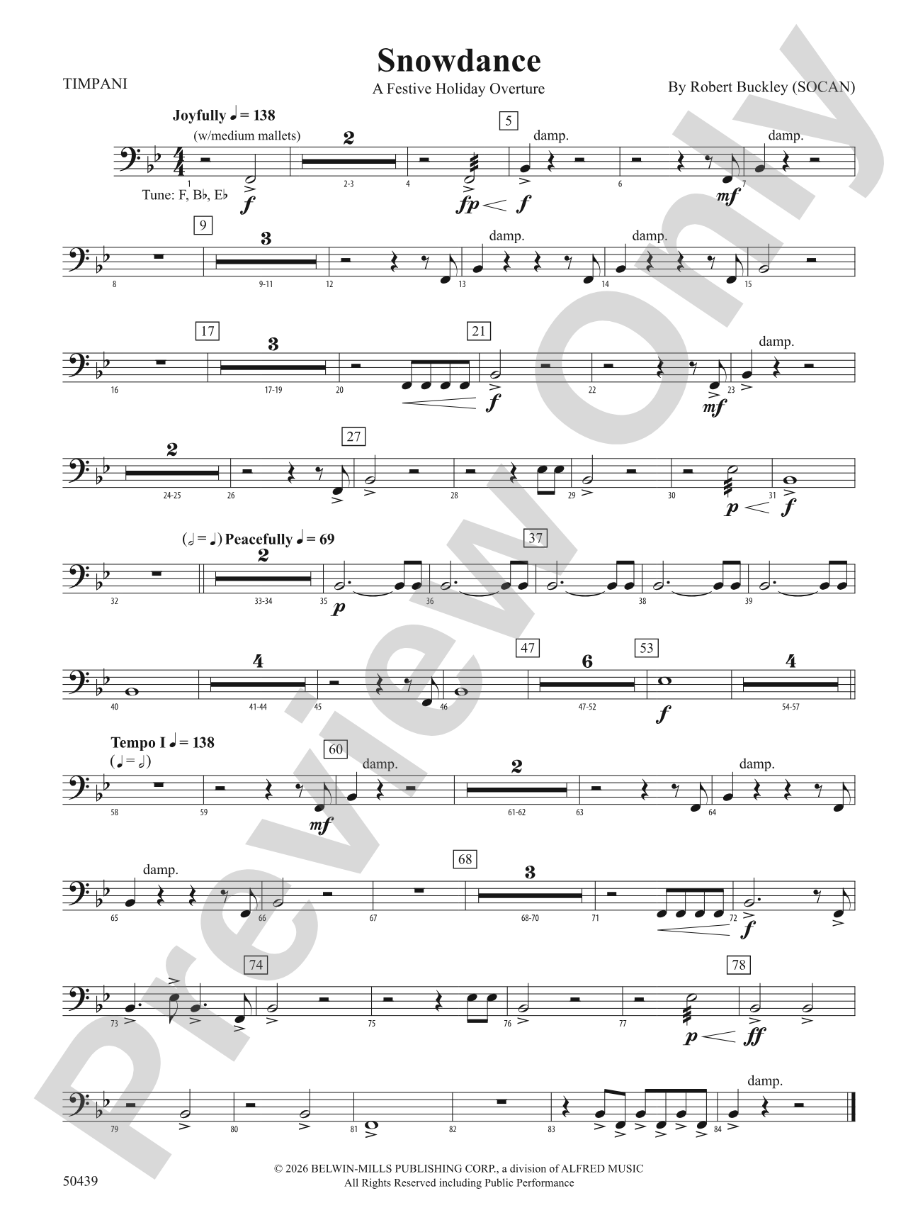 Snowdance: Timpani