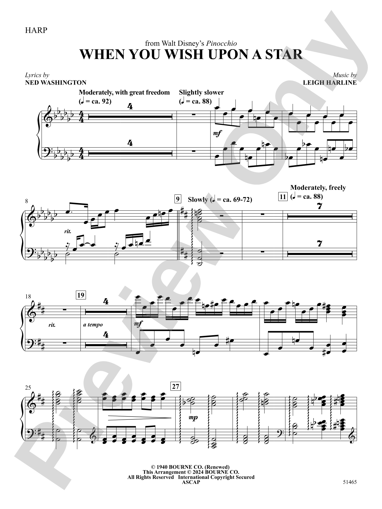 When You Wish Upon a Star: Harp