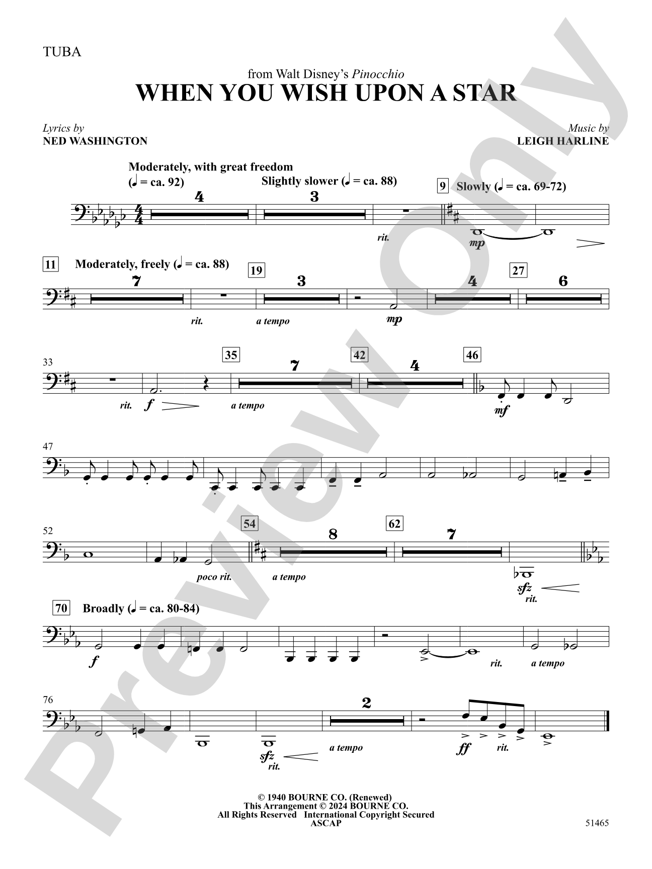 When You Wish Upon a Star: Tuba