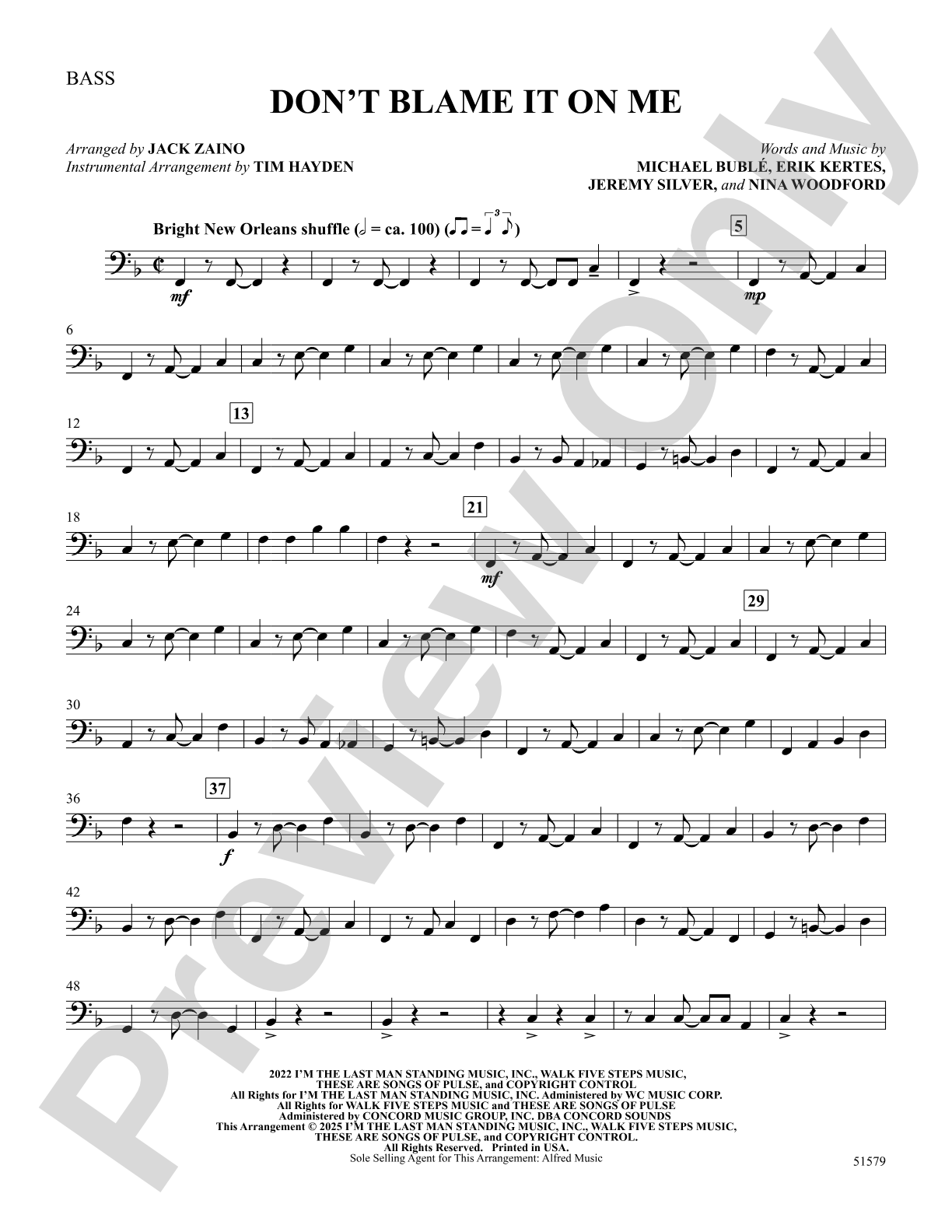 Don't Blame It on Me: String Bass