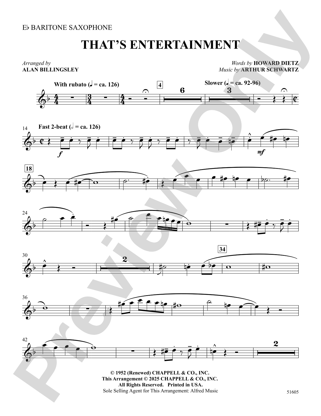 That's Entertainment: E-flat Baritone Saxophone