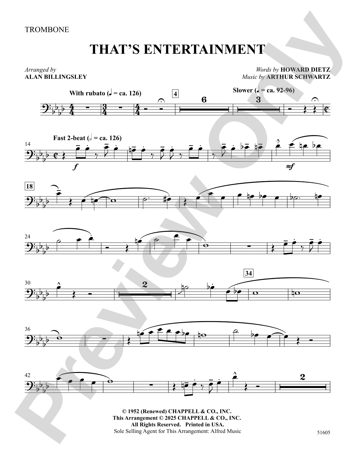 That's Entertainment: 1st Trombone