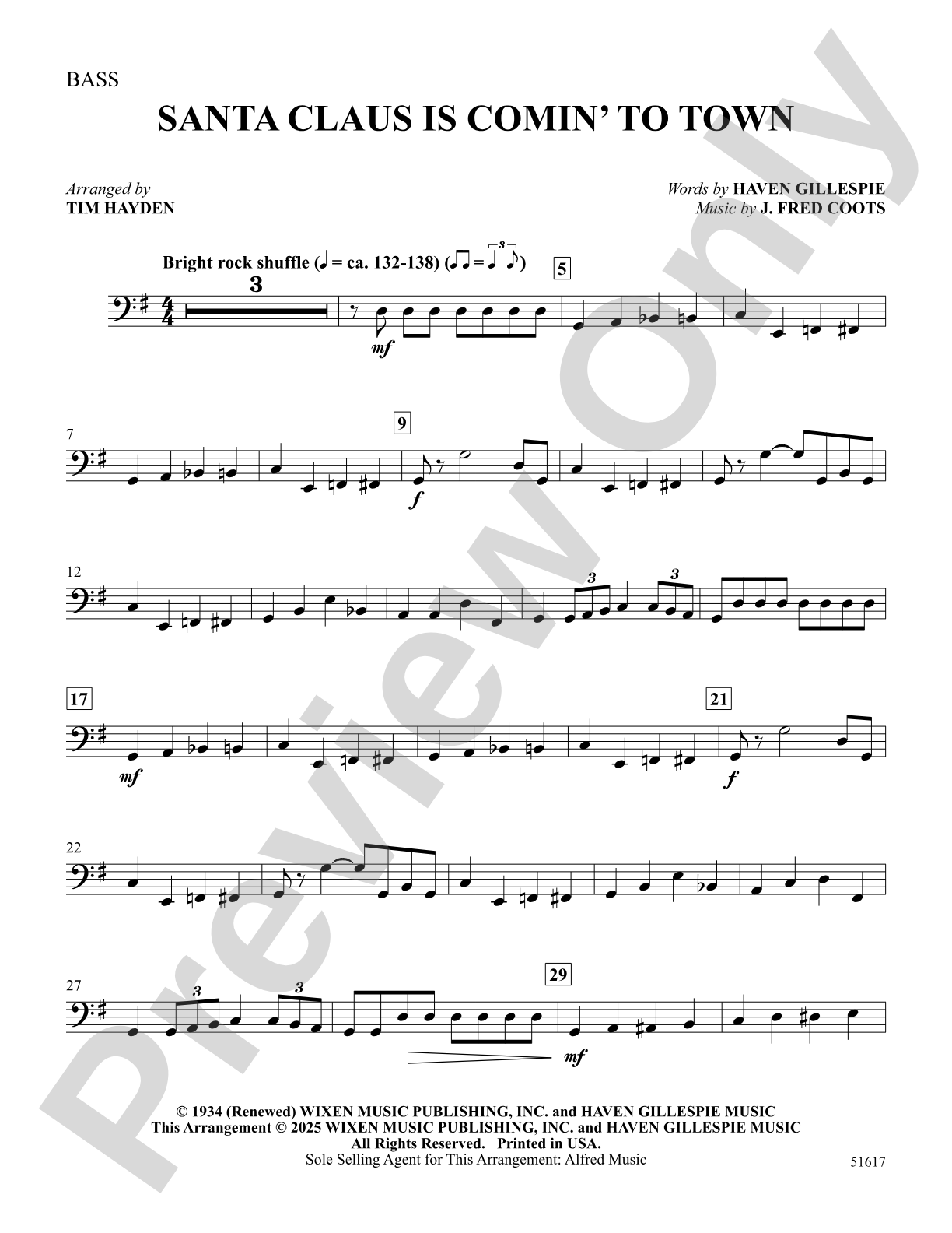 Santa Claus Is Comin' to Town: String Bass
