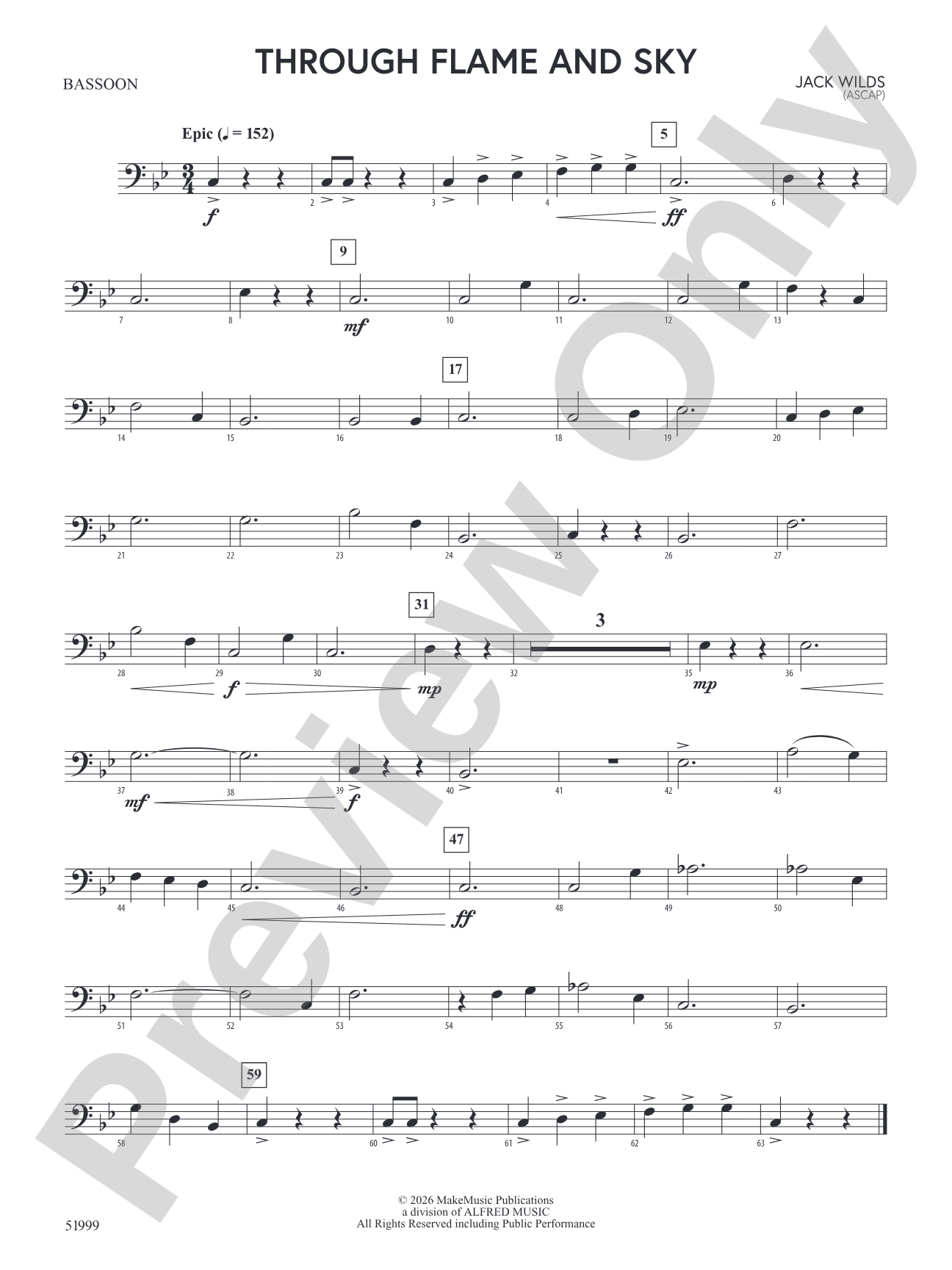 Through Flame and Sky: Bassoon