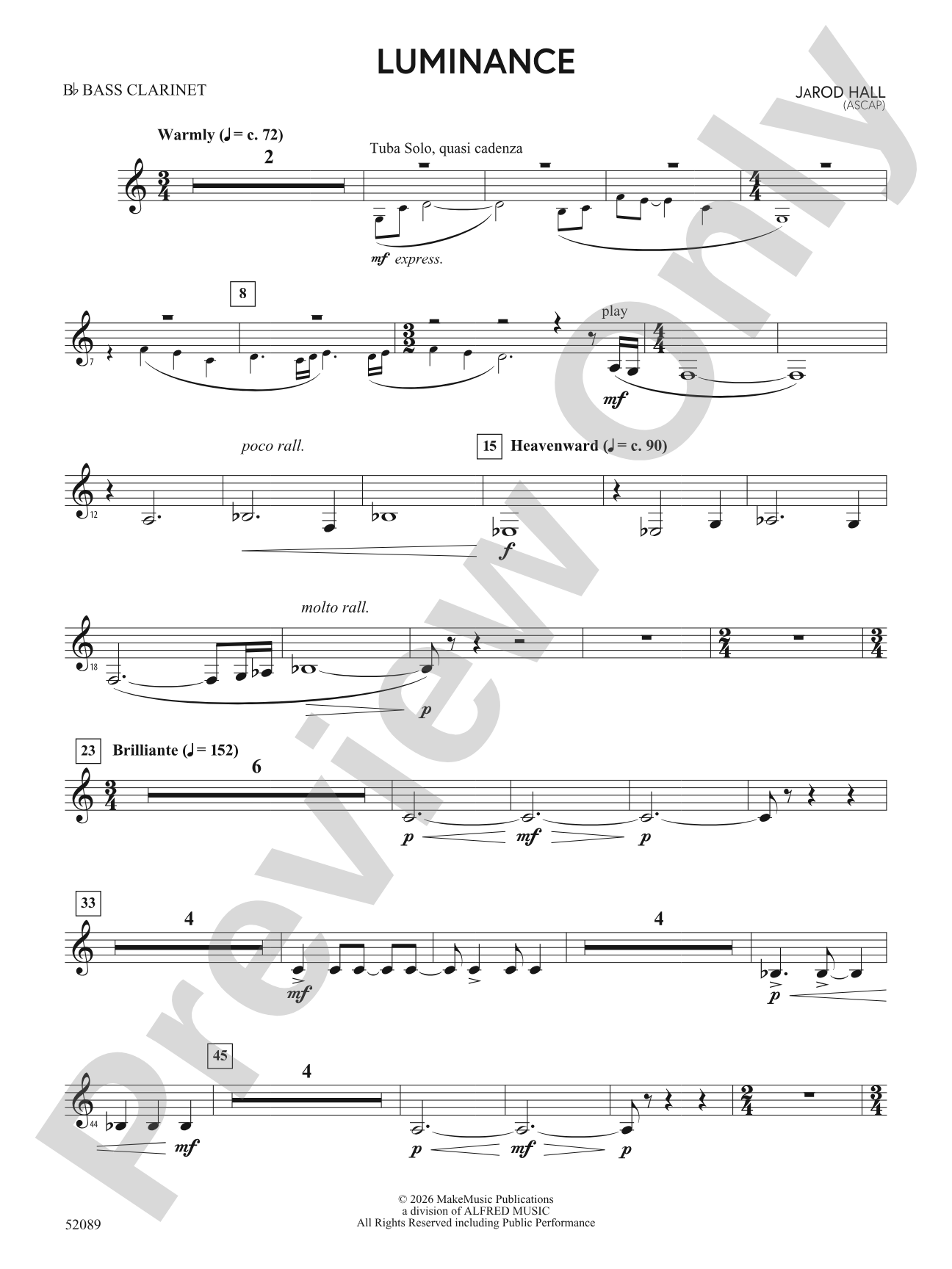 Luminance: B-flat Bass Clarinet