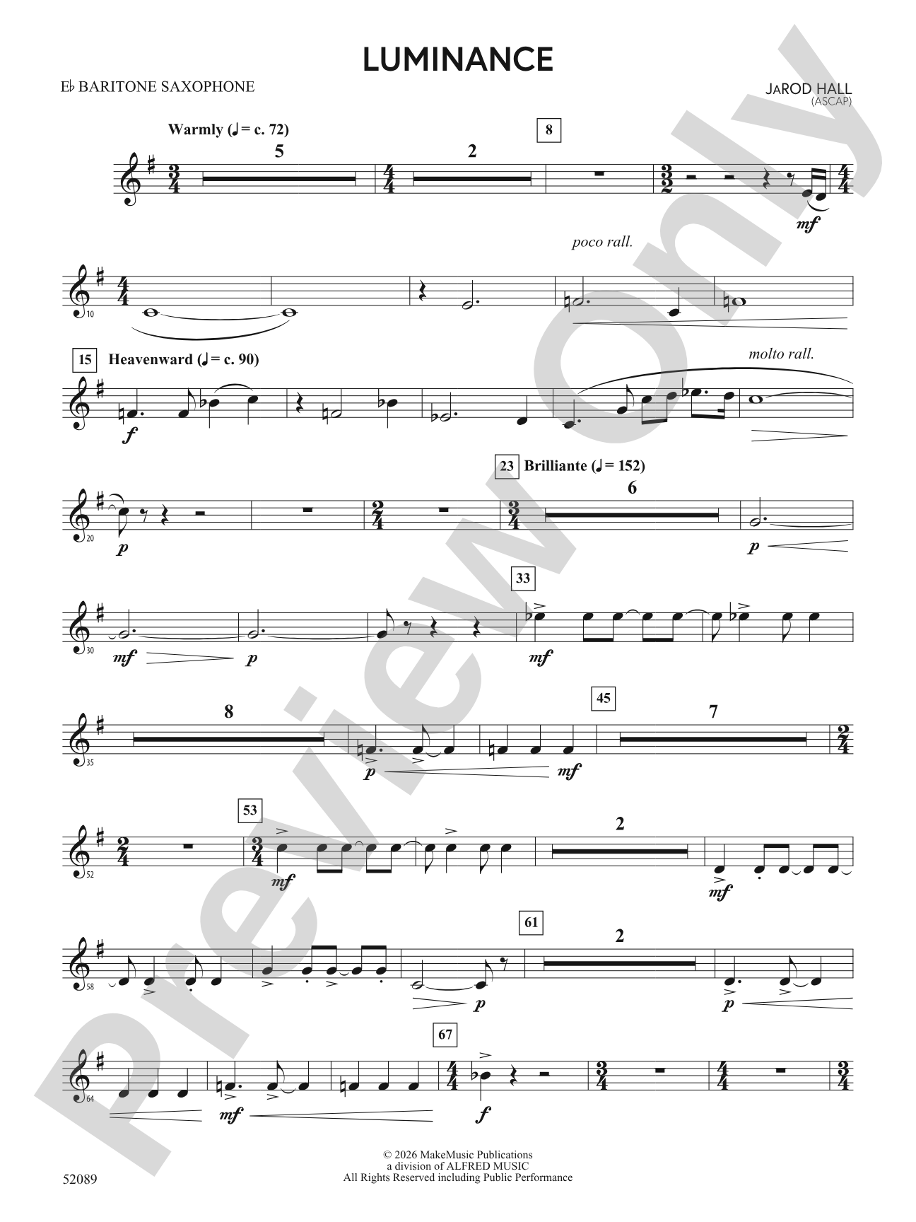 Luminance: E-flat Baritone Saxophone