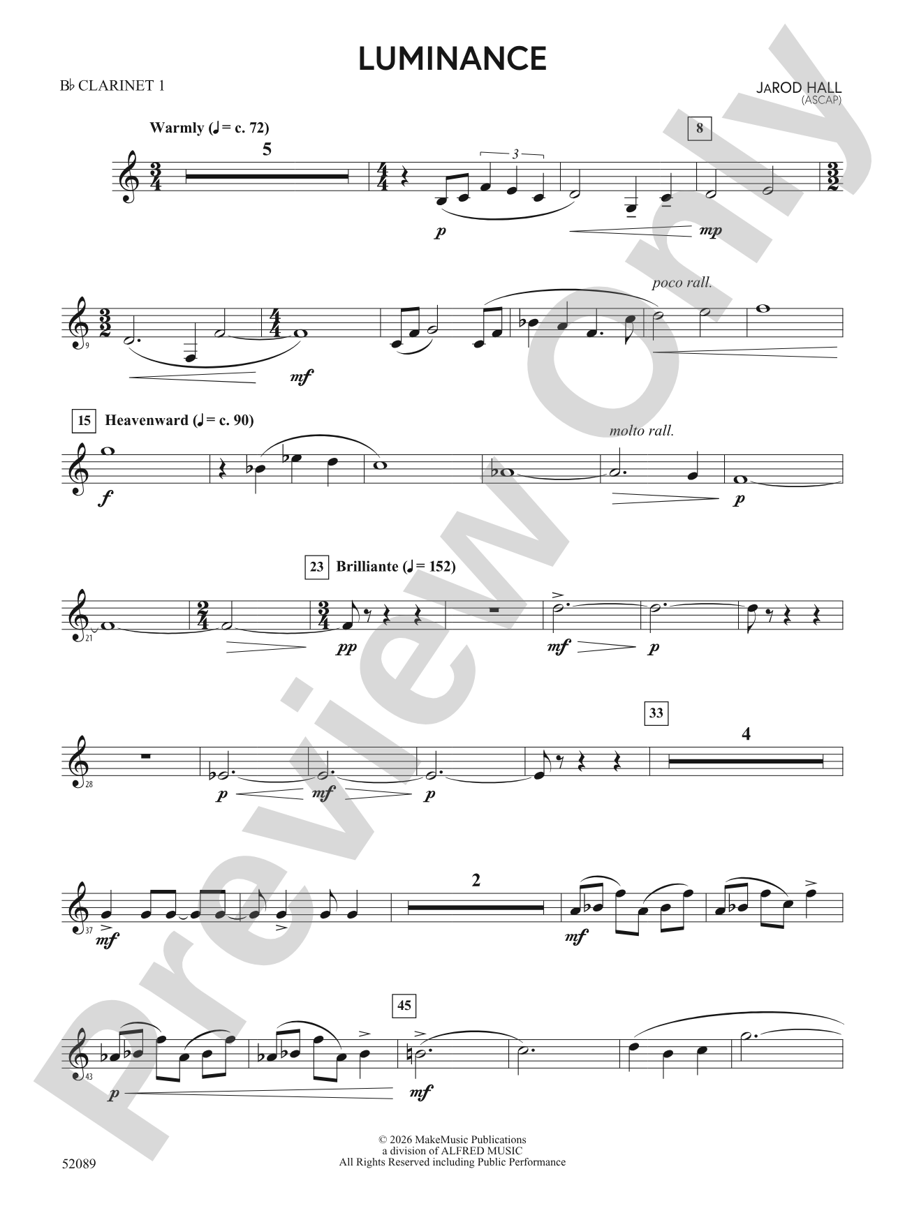 Luminance: 1st B-flat Clarinet