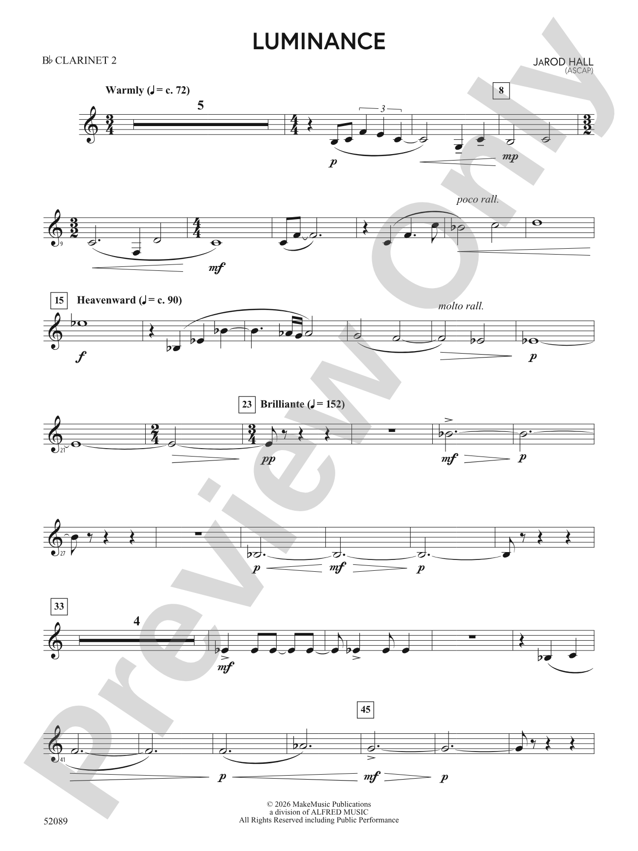 Luminance: 2nd B-flat Clarinet