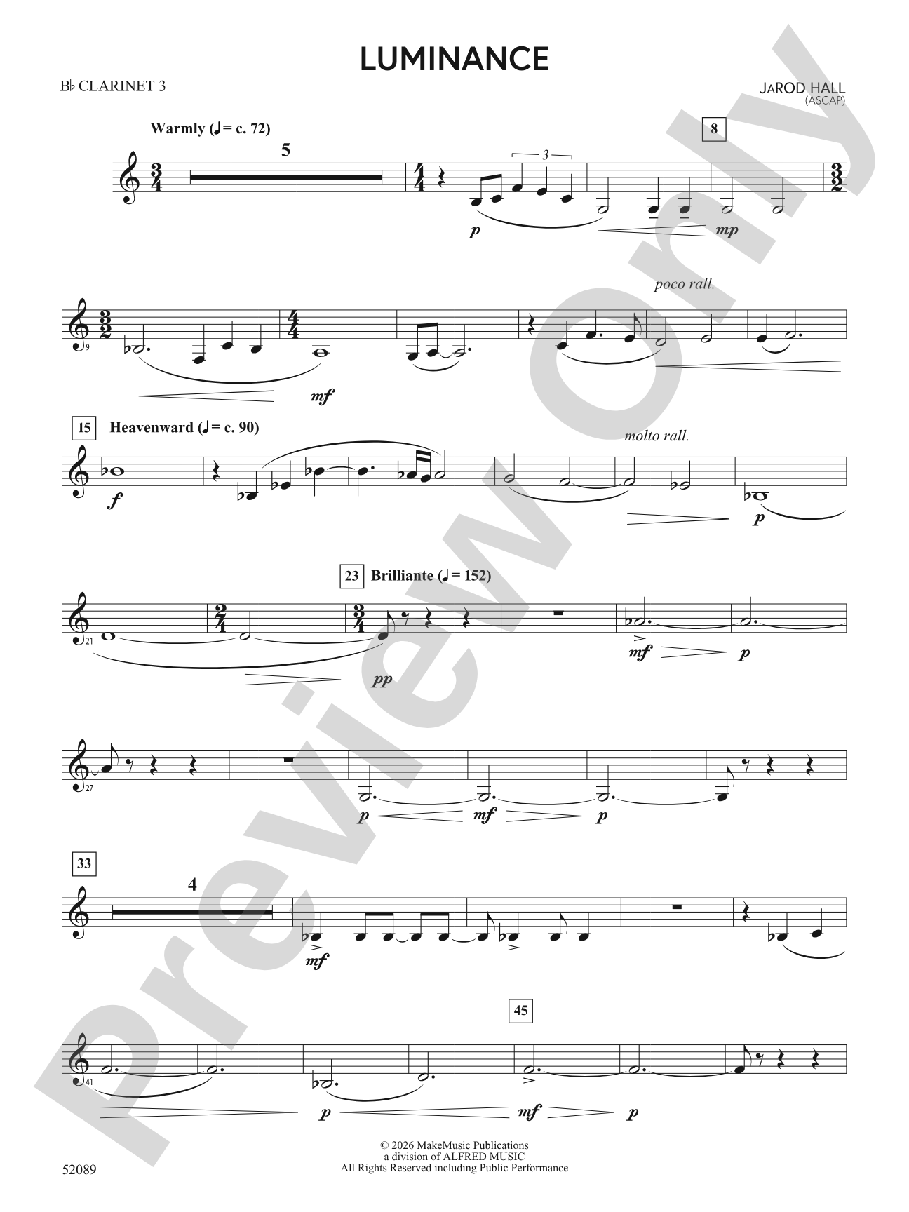 Luminance: 3rd B-flat Clarinet