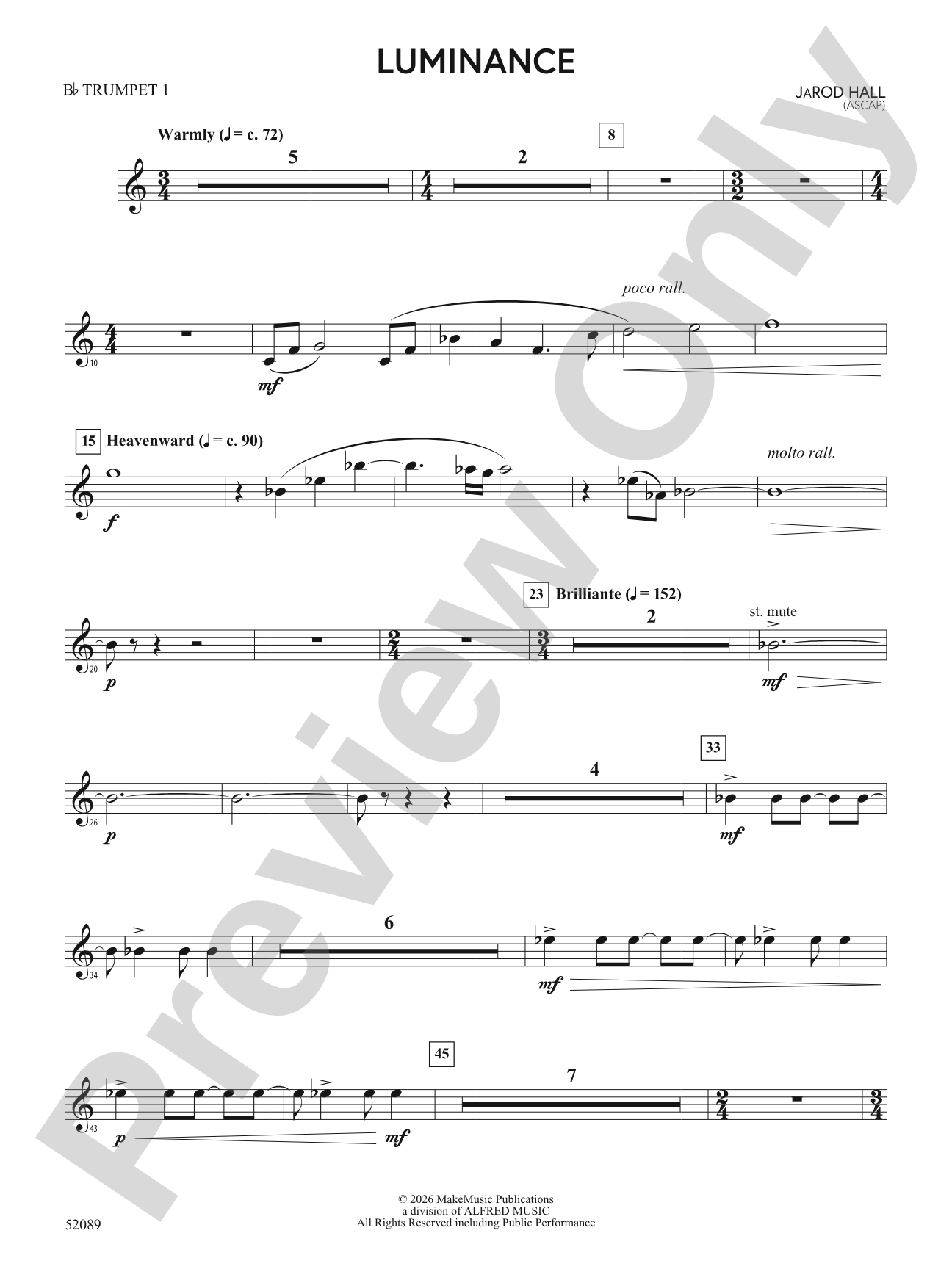 Luminance: 1st B-flat Trumpet