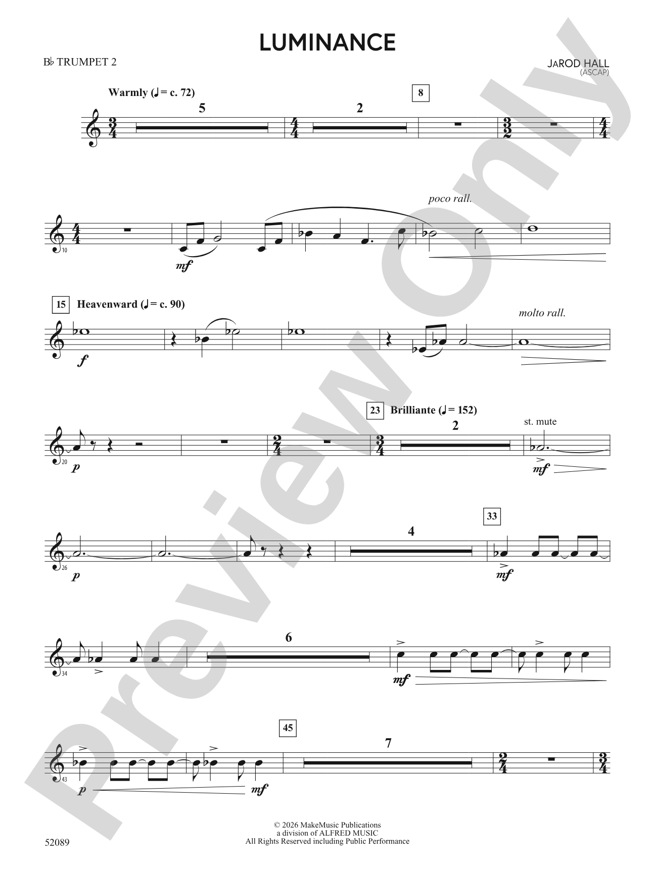 Luminance: 2nd B-flat Trumpet