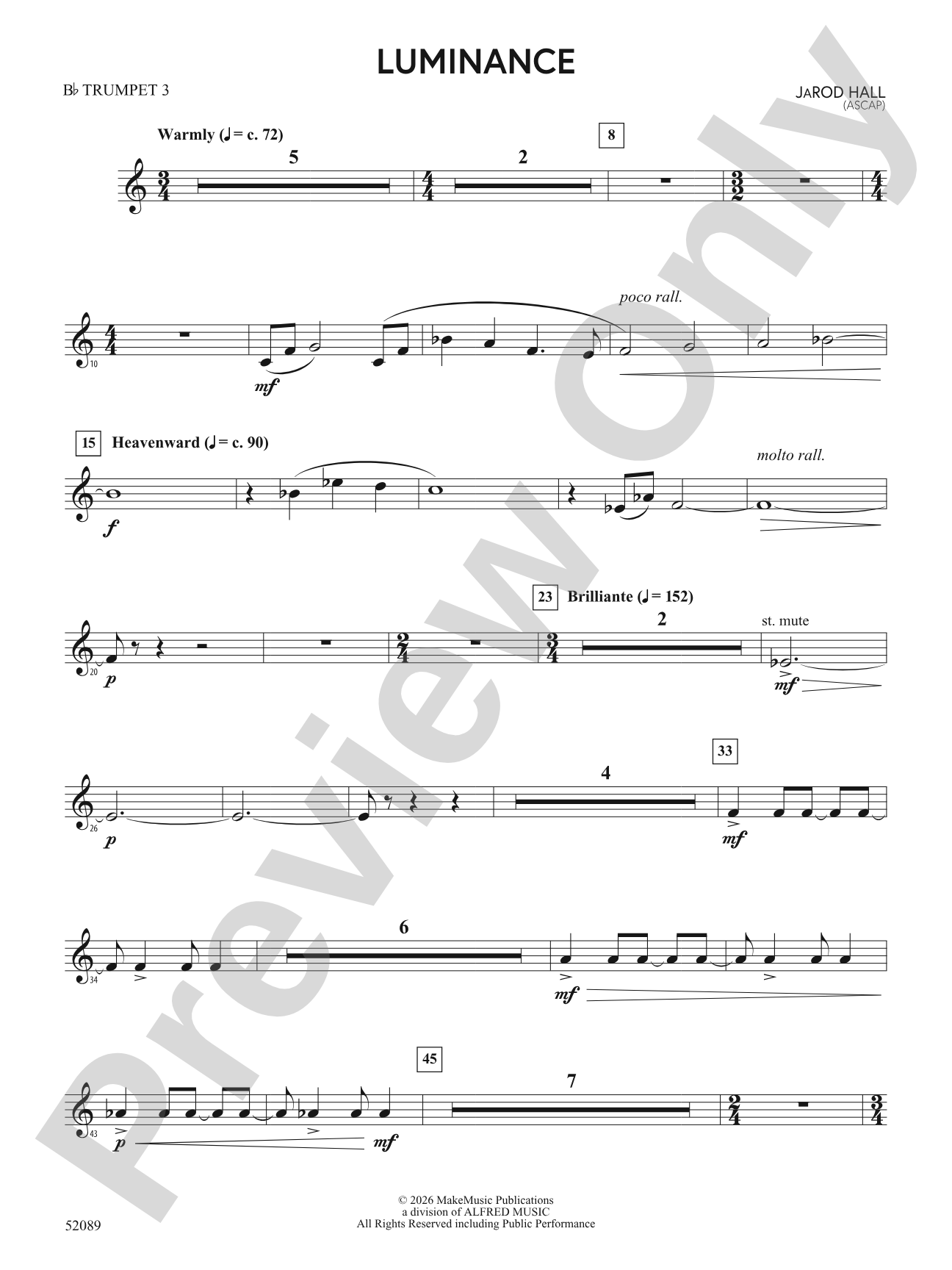 Luminance: 3rd B-flat Trumpet