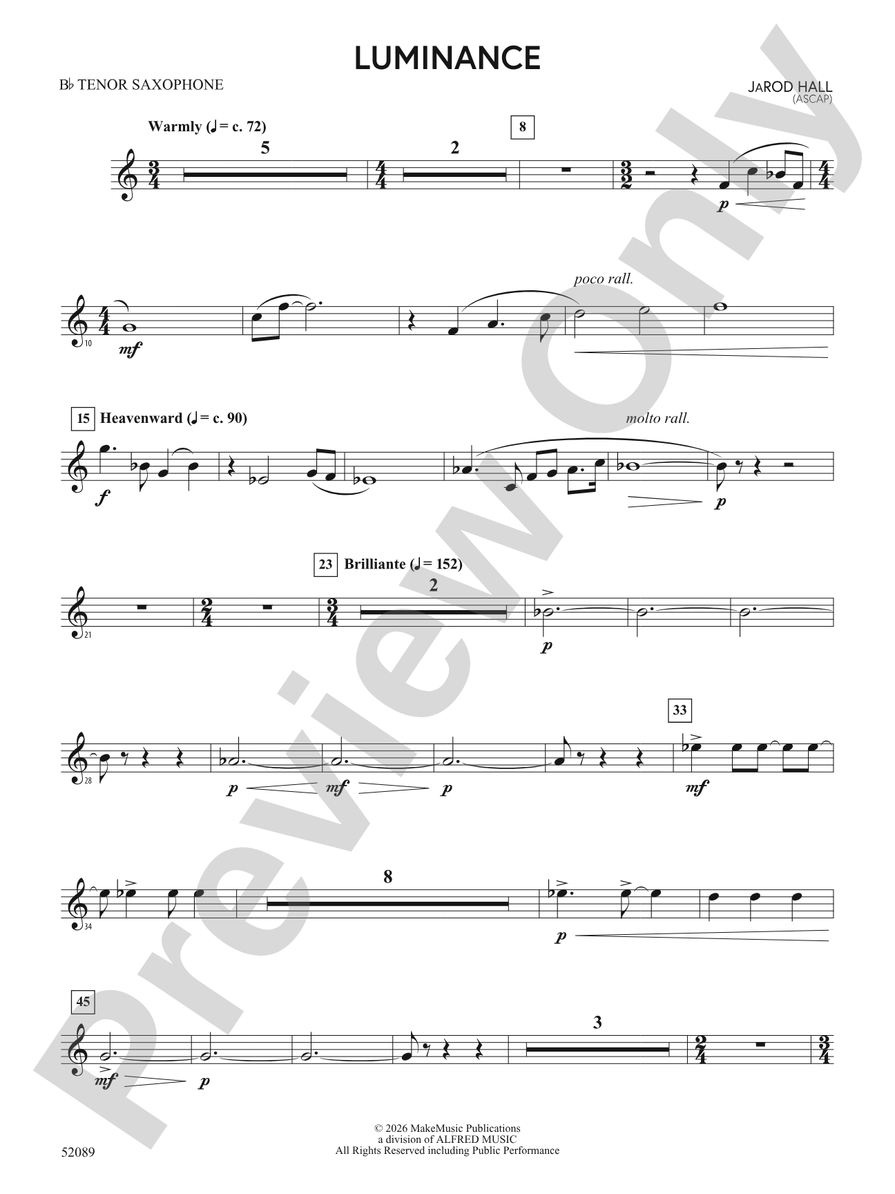 Luminance: B-flat Tenor Saxophone