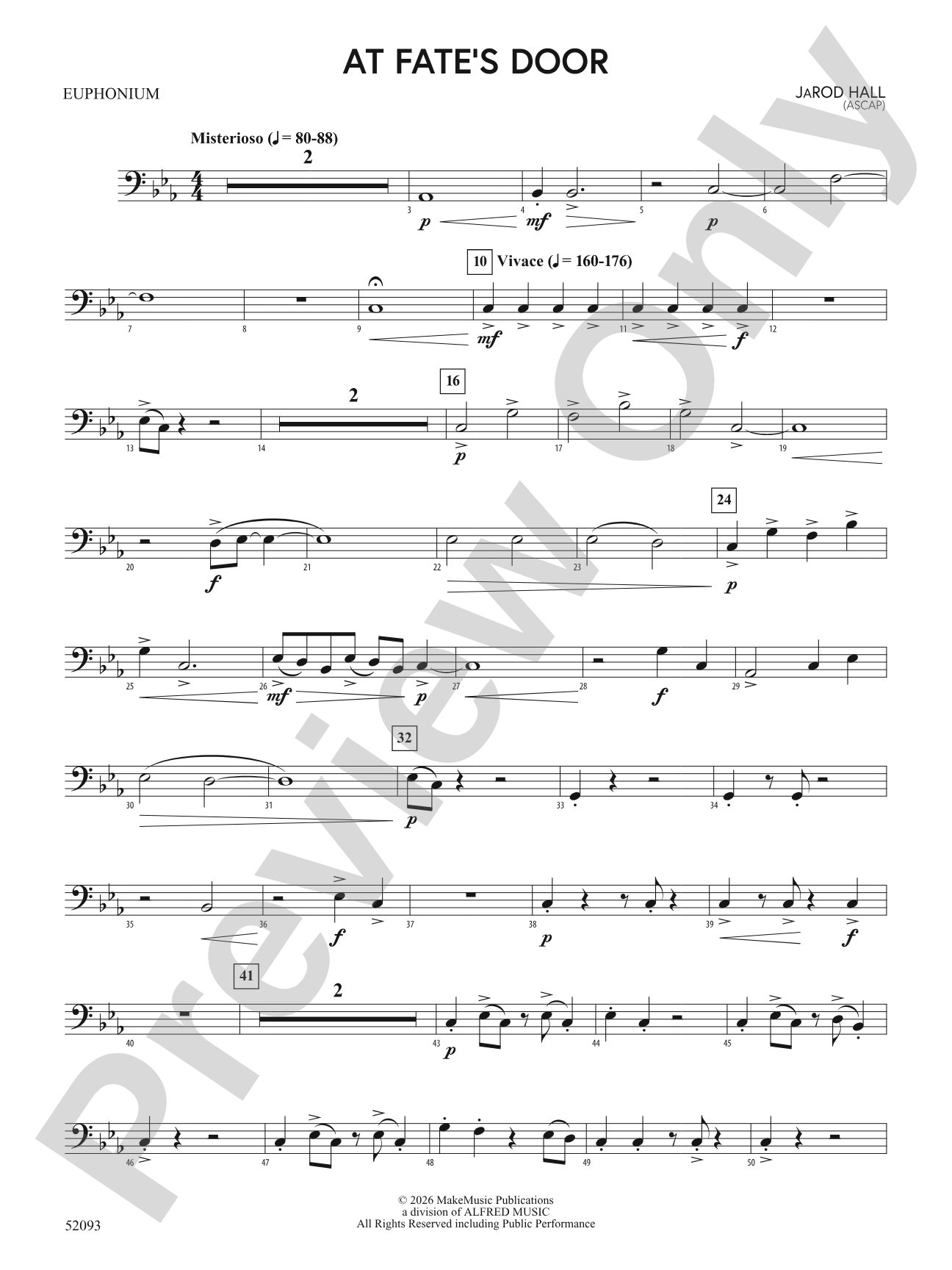 At Fate's Door: Baritone B.C.