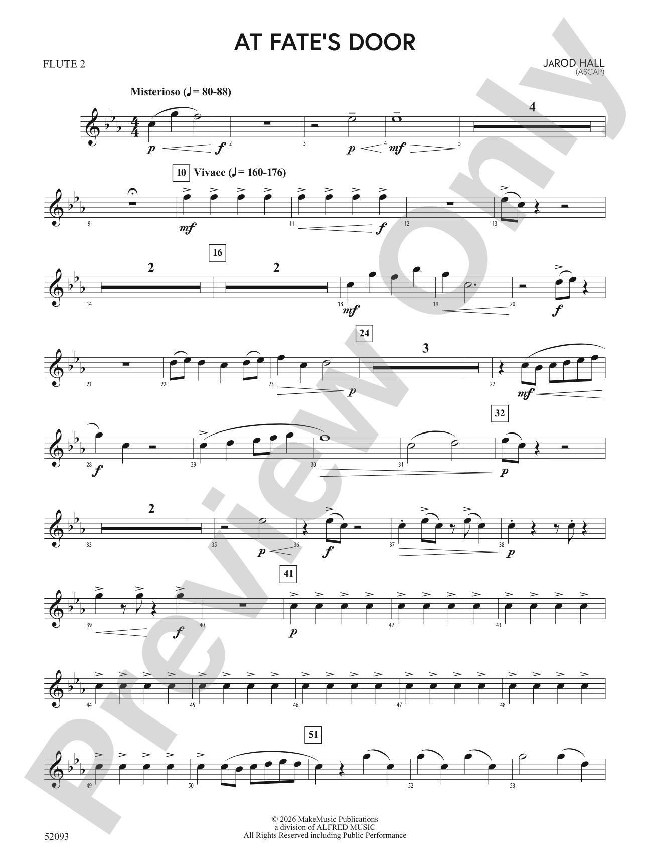 At Fate's Door: 2nd Flute