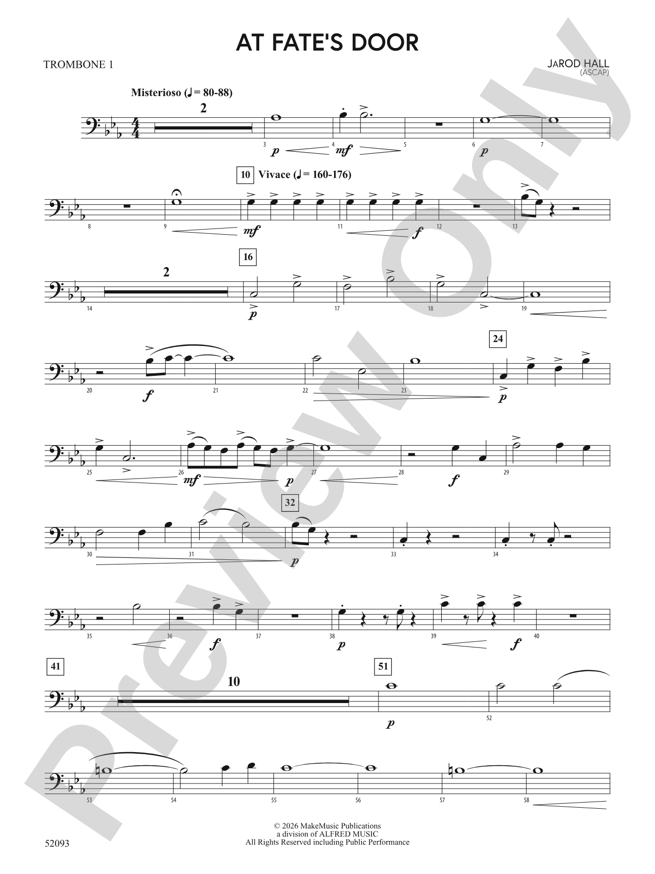 At Fate's Door: 1st Trombone