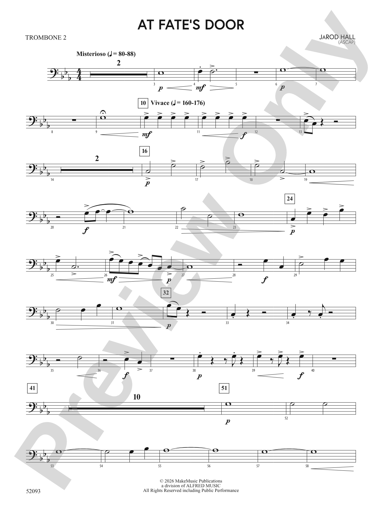 At Fate's Door: 2nd Trombone
