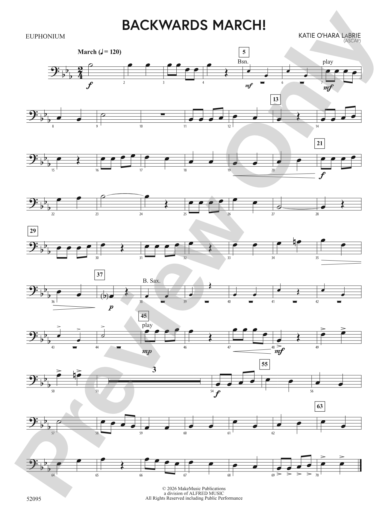 Backwards March!: Baritone B.C.