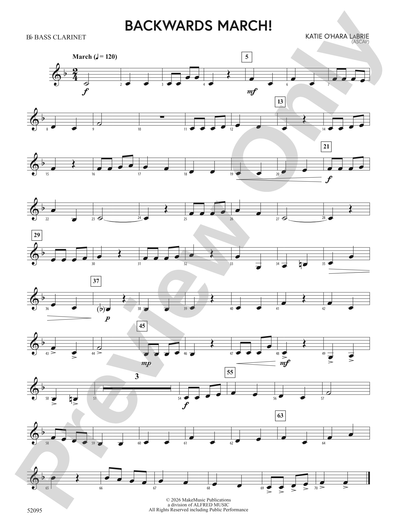 Backwards March!: B-flat Bass Clarinet