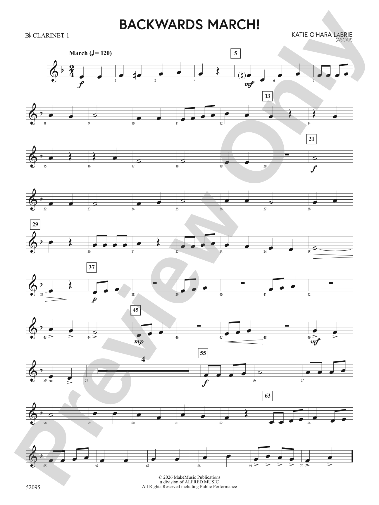 Backwards March!: 1st B-flat Clarinet