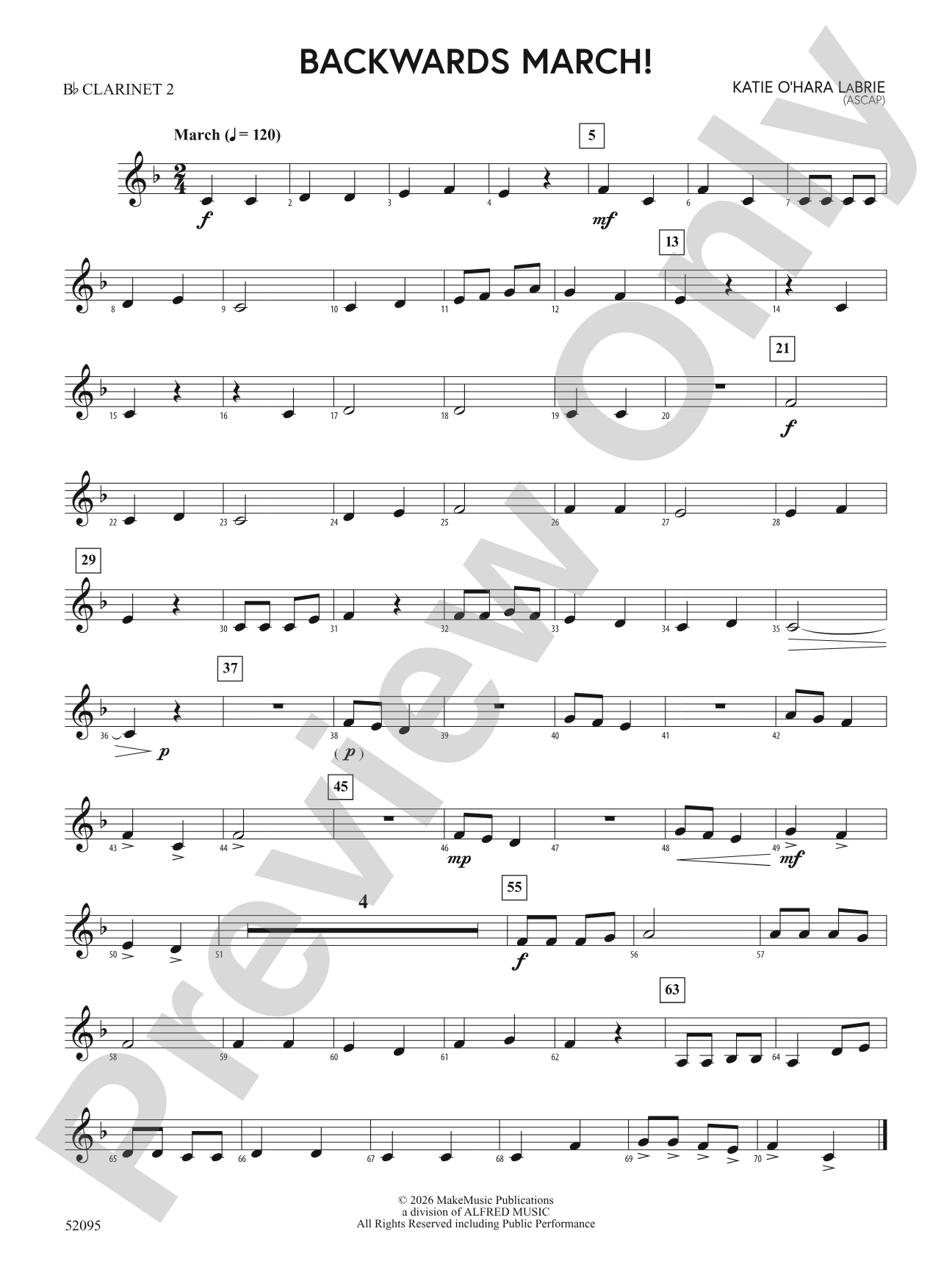 Backwards March!: 2nd B-flat Clarinet